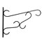 Scroll-Design Metal Wall Bracket for Hanging Accessories and Flowerpots for Indoor & Outdoor Use